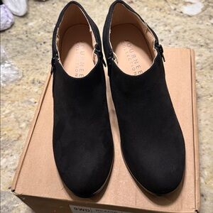 Journee Black Ankle Booties